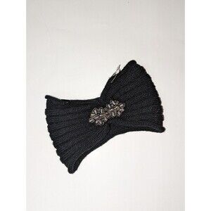 Torrid Black Knit Headband with Gemstones